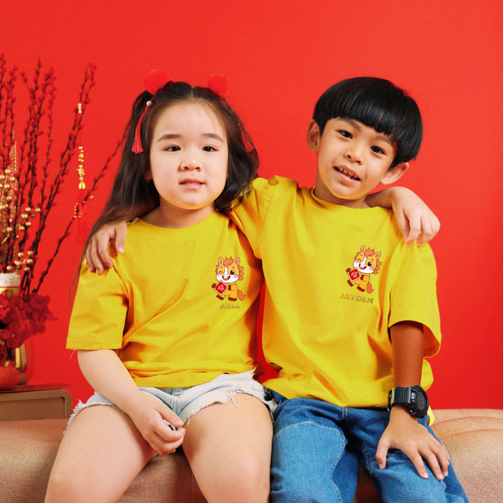 Teezbee.com - Chinese New Year of the Fire Horse 2026 | Lucky Yellow Horse Pocket Print