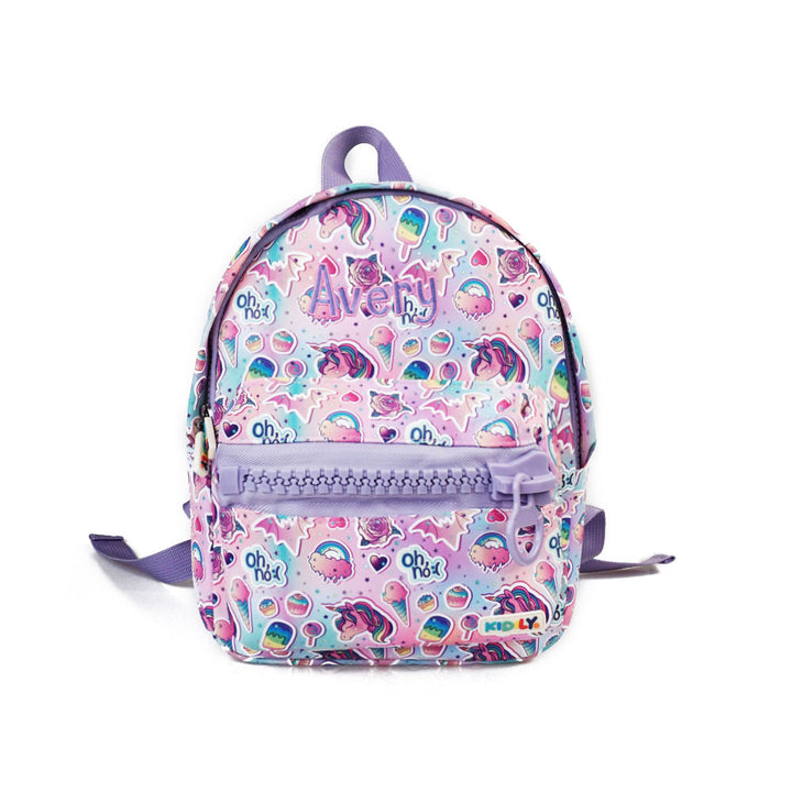 Teezbee.com - Junior Kids Backpack (Preschool | Purple Unicorn)