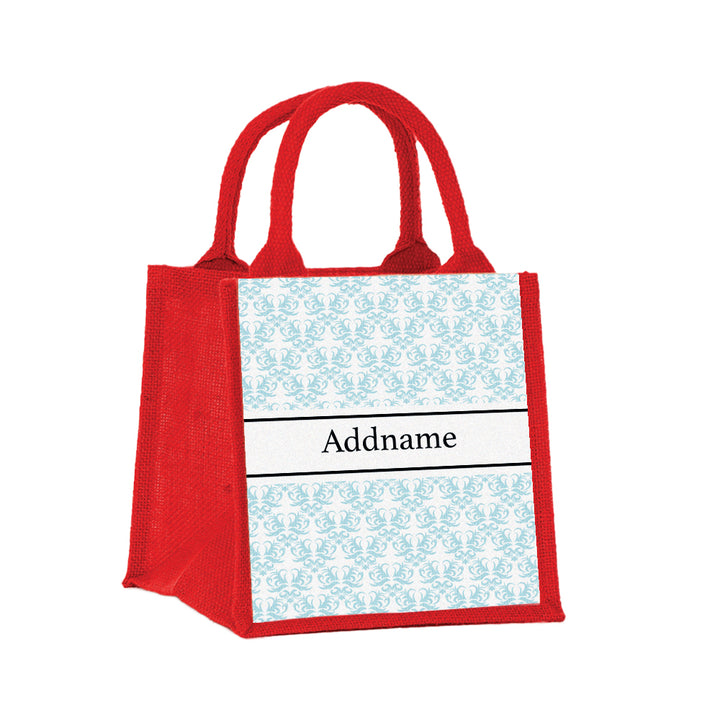 Teezbee.com - Georgia Jute Tote Bag (Red | Small)