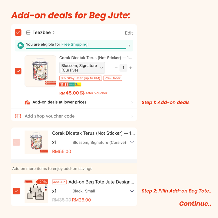 Corak Dicetak Terus (Not Sticker) — 14cm 3-Tier Abstract 01 Tiffin Carrier + FREE Custom Nama