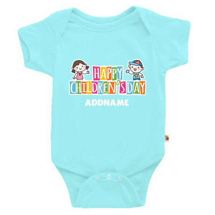 Teezbee.com - Adorable Children - Romper (Light Blue)