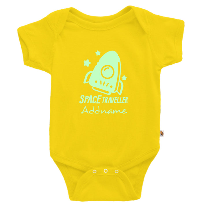 Teezbee.com - Space Traveller Glow in the Dark - Romper (Yellow)