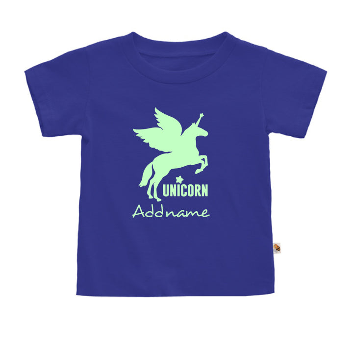 Teezbee.com - Im A Unicorn Glow in the Dark - Kids-T (Blue)