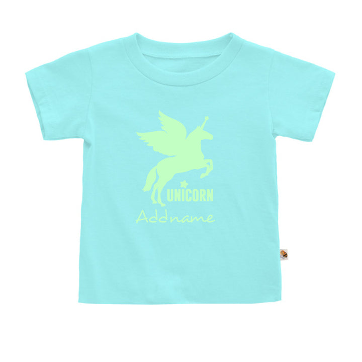 Teezbee.com - Im A Unicorn Glow in the Dark - Kids-T (Light Blue)