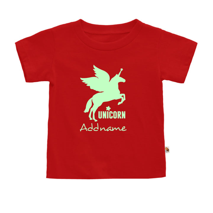 Teezbee.com - Im A Unicorn Glow in the Dark - Kids-T (Red)