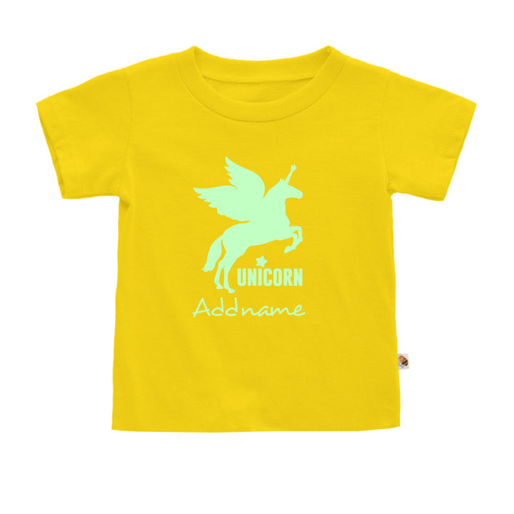 Teezbee.com - Im A Unicorn Glow in the Dark - Kids-T (Yellow)