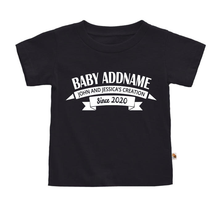 Teezbee.com - Name With Creation - Kids-T (Black)