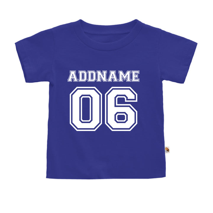 Teezbee.com - Name With Number  - Kids-T (Blue)