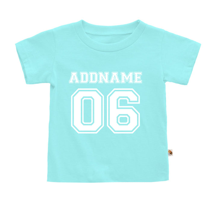 Teezbee.com - Name With Number  - Kids-T (Light Blue)