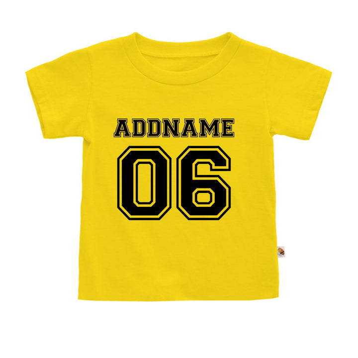 Teezbee.com - Name With Number  - Kids-T (Yellow)