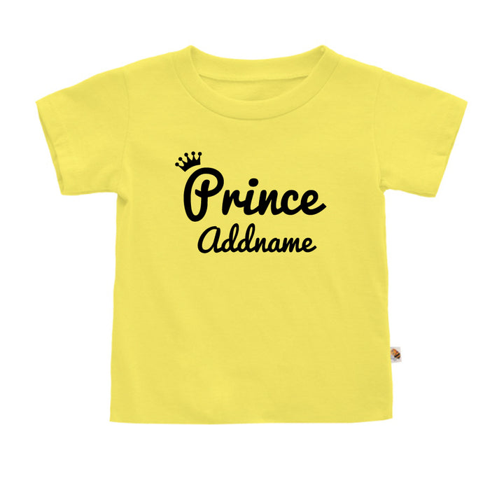 Teezbee.com - Prince Name - Kids-T (Light Yellow)