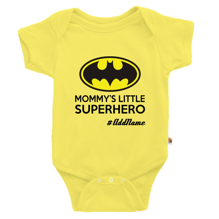 Teezbee.com - Mommy Little Superhero - Romper (Light Yellow)