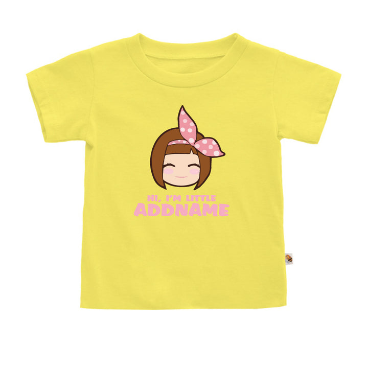 Teezbee.com - Little Cute Girl - Kids-T (Light Yellow)