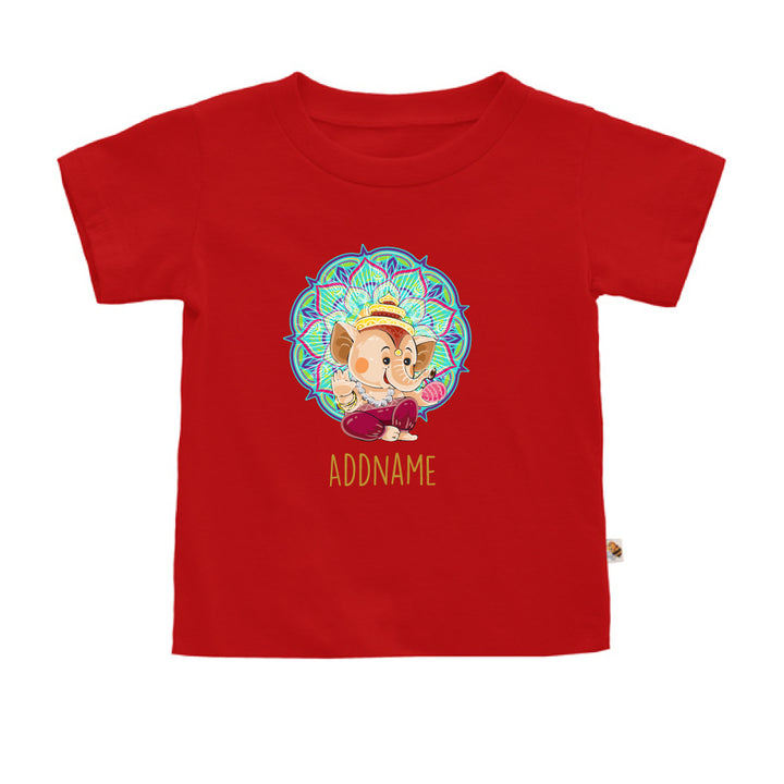 Teezbee.com - Baby Ganesha Diwali Pomegranate - Kids-T (Red)