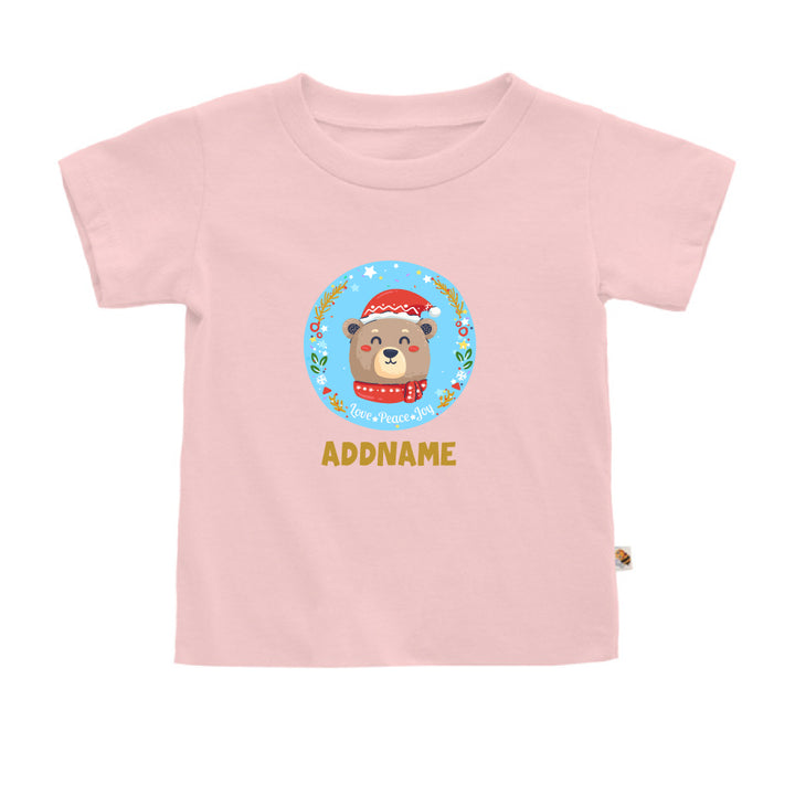 Teezbee.com - Christmas Cute Winter Bear - Kids-T (Pink)