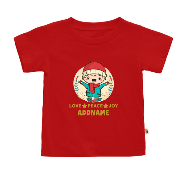 Teezbee.com - Happy Boy Christmas - Kids-T (Red)