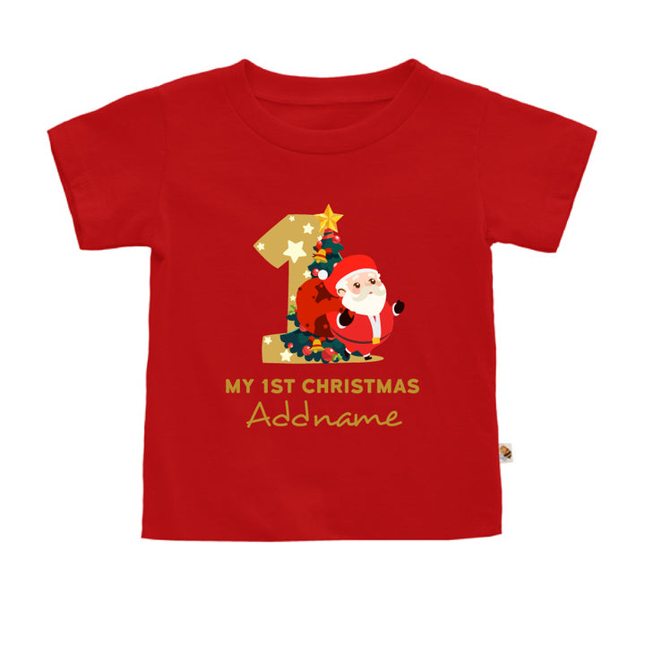 Teezbee.com - My 1st Christmas Santa - Kids-T (Red)