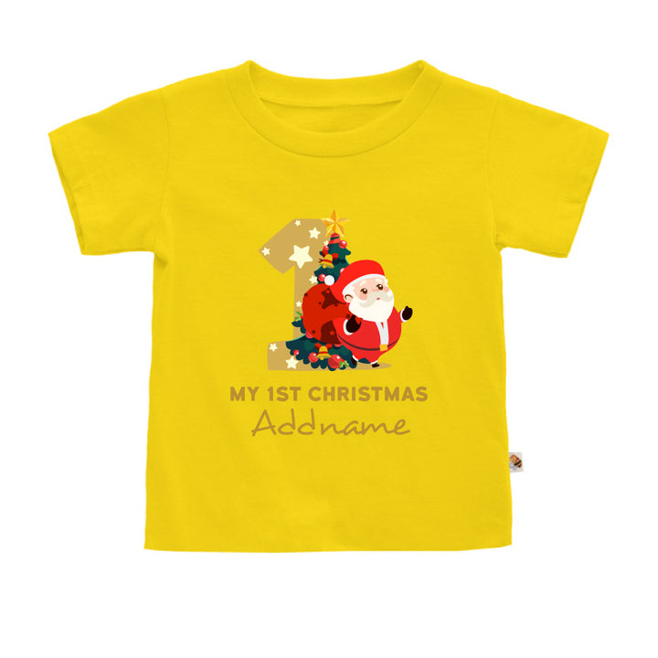 Teezbee.com - My 1st Christmas Santa - Kids-T (Yellow)