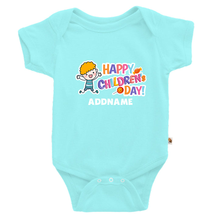 Teezbee.com - Joyful Boy - Romper (Light Blue)