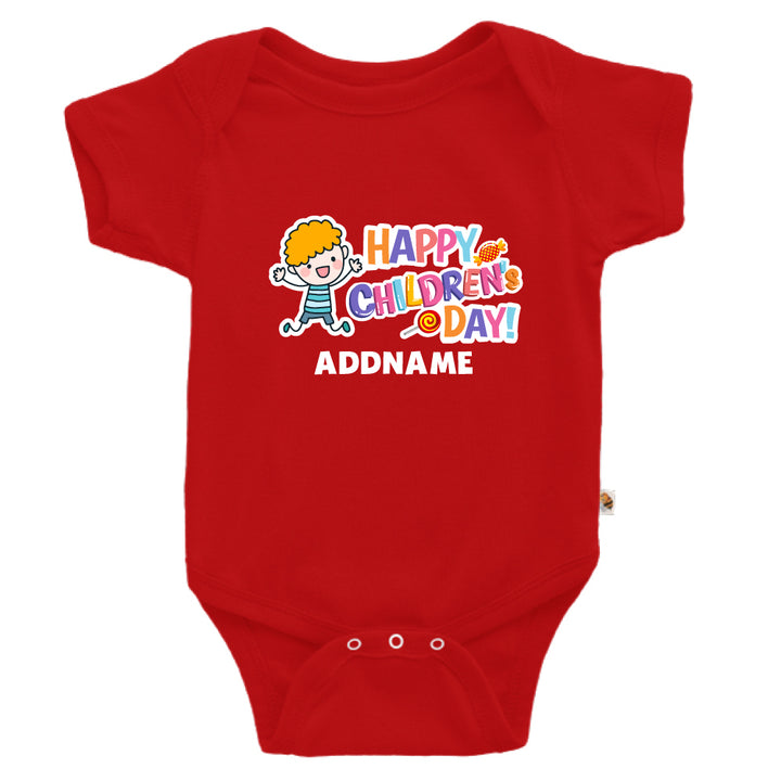 Teezbee.com - Joyful Boy - Romper (Red)