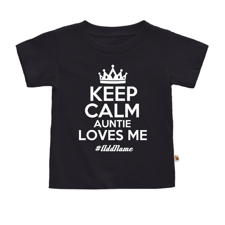 Teezbee.com - Keep Calm Auntie Loves Me - Kids-T (Black)