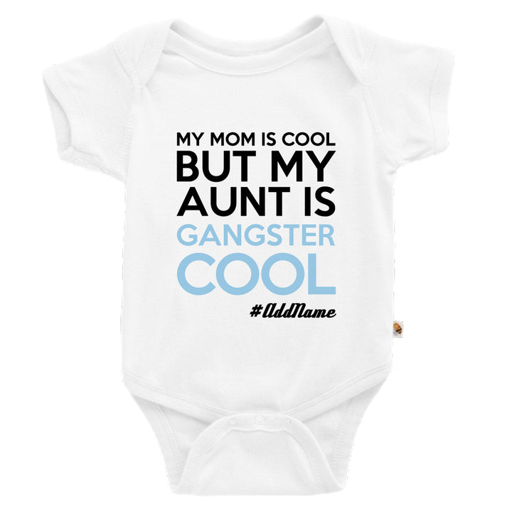 Teezbee.com - Gangster Cool Aunt - Romper (White)