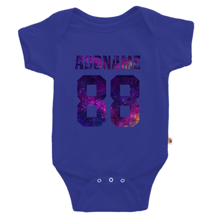 Teezbee.com - Galaxy Name with Number - Romper (Blue)