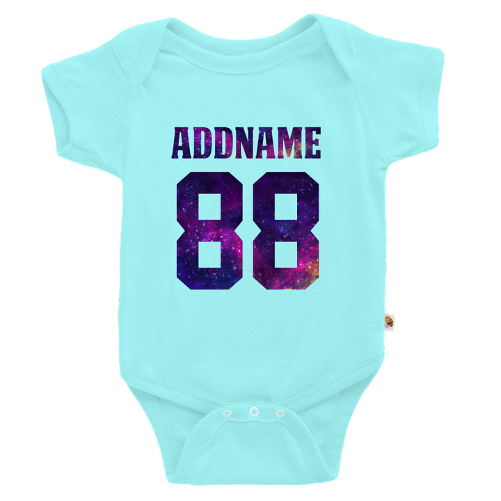 Teezbee.com - Galaxy Name with Number - Romper (Light Blue)