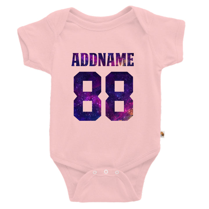 Teezbee.com - Galaxy Name with Number - Romper (Pink)