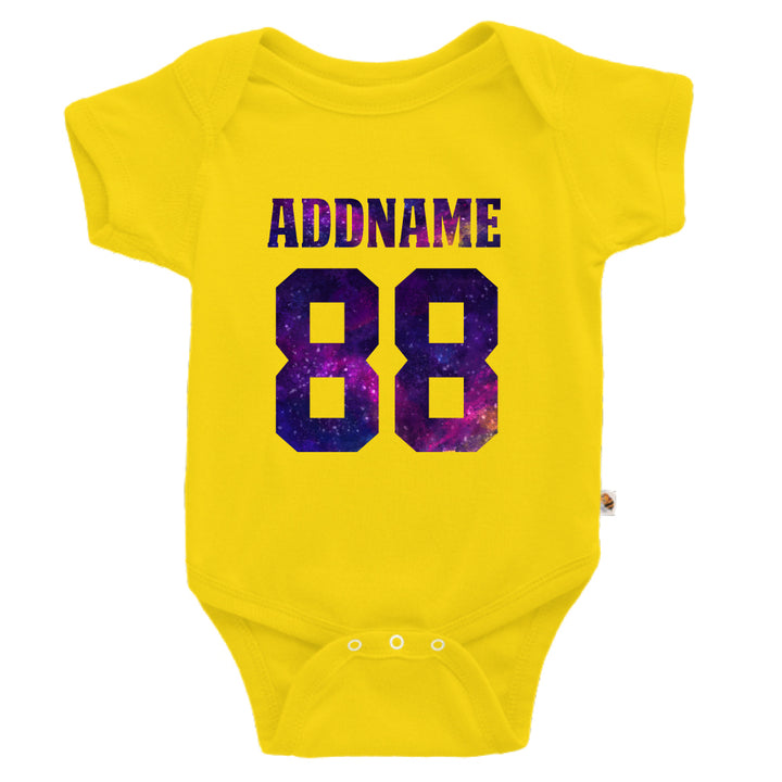 Teezbee.com - Galaxy Name with Number - Romper (Yellow)