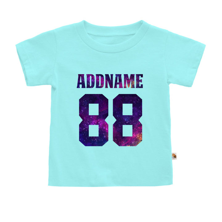 Teezbee.com - Galaxy Name with Number - Kids-T (Light Blue)