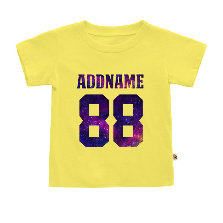 Teezbee.com - Galaxy Name with Number - Kids-T (Light Yellow)