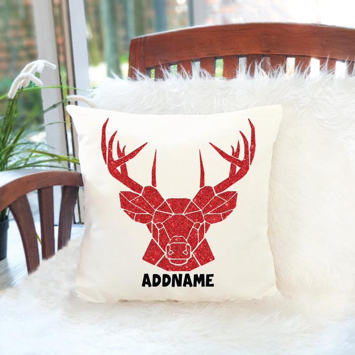 Teezbee.com - Geometric Reindeer Pillow