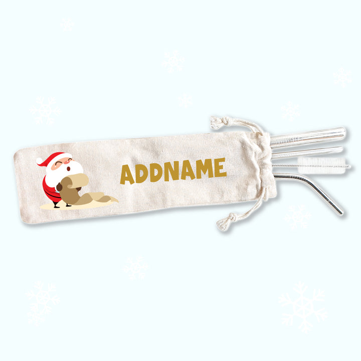 Teezbee.com - Christmas Gifts Straw Set [FREE Custom Add Name]