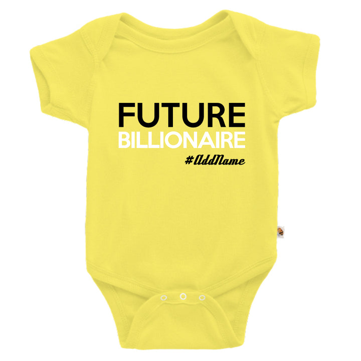 Teezbee.com - Future Billionaire - Romper (Light Yellow)