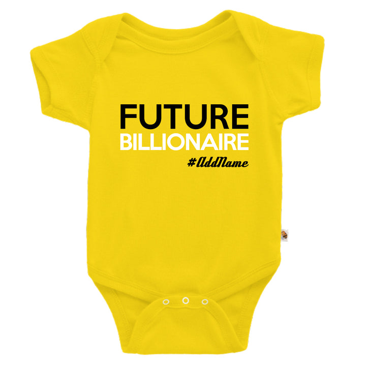 Teezbee.com - Future Billionaire - Romper (Yellow)