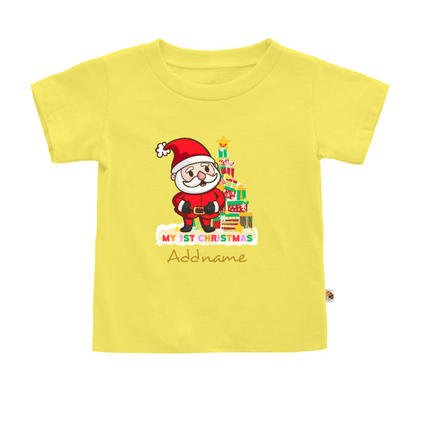 Teezbee.com - My 1st Christmas Snow Santa (Kids) - Kids-T (Light Yellow)