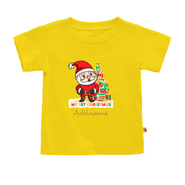 Teezbee.com - My 1st Christmas Snow Santa (Kids) - Kids-T (Yellow)