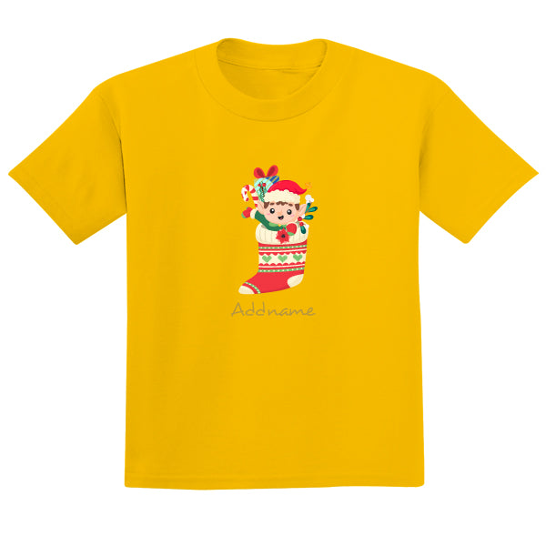Teezbee.com - Christmas Elf Boy - Adult-T (Yellow)