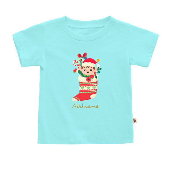 Teezbee.com - Christmas Elf Boy - Kids-T (Light Blue)