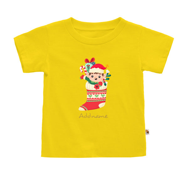 Teezbee.com - Christmas Elf Boy - Kids-T (Yellow)