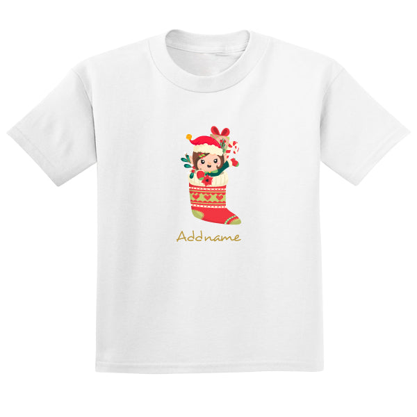 Teezbee.com - Christmas Elf Girl - Adult-T (White)