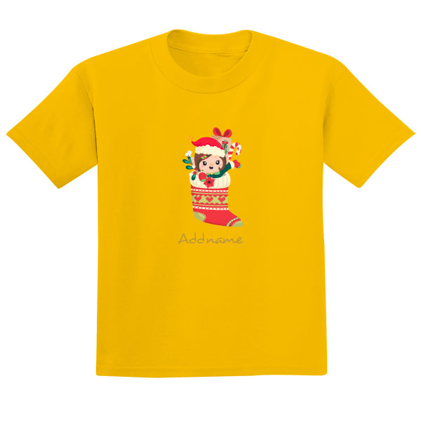 Teezbee.com - Christmas Elf Girl - Adult-T (Yellow)