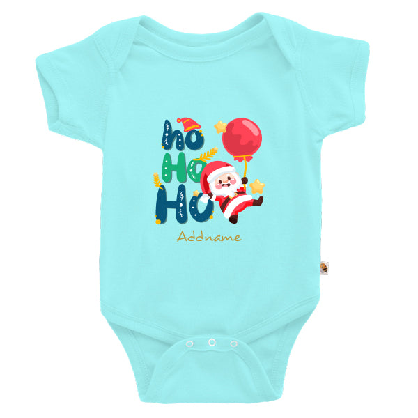 Teezbee.com - Hohoho Christmas Santa - Romper (Light Blue)