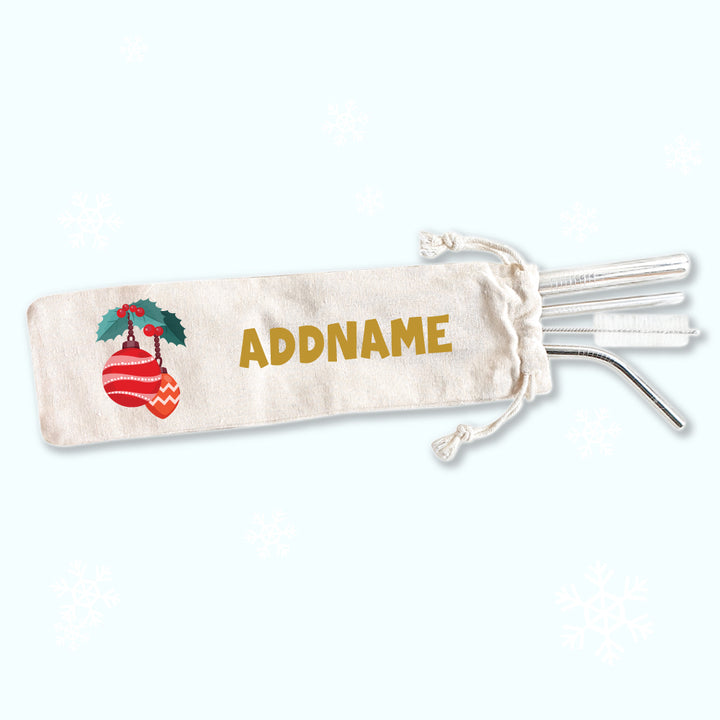 Teezbee.com - Christmas Gifts Straw Set [FREE Custom Add Name]