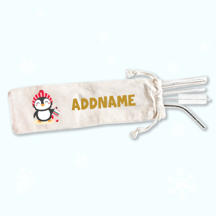 Teezbee.com - Christmas Gifts Straw Set [FREE Custom Add Name]