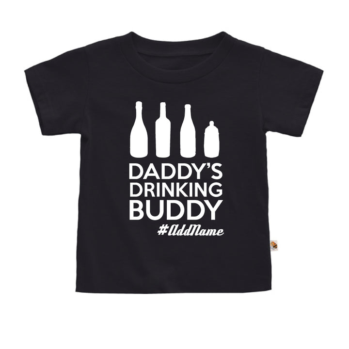 Teezbee.com - Daddy's Drinking Buddy - Kids-T (Black)