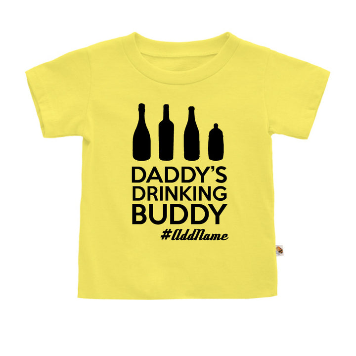 Teezbee.com - Daddy's Drinking Buddy - Kids-T (Light Yellow)