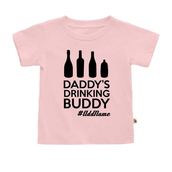 Teezbee.com - Daddy's Drinking Buddy - Kids-T (Pink)