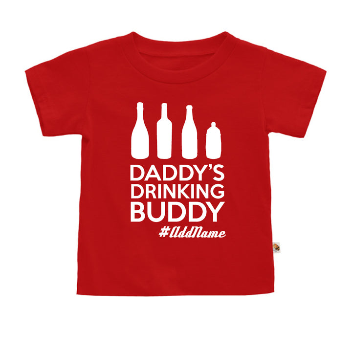 Teezbee.com - Daddy's Drinking Buddy - Kids-T (Red)